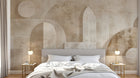 Design F0737 — Papier peint Art Abstrait Bauhaus Beige - Collection 1 — Novomur