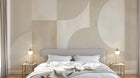 Design F0869 — Papier peint Art Abstrait Bauhaus Beige - Collection 2 — Novomur