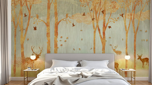 Design FC314 — Papier peint Forêt Pins et Sapins - Collection 2 — Novomur