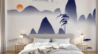 Design FC381 — Papier peint Paysage encre montagnes karstiques bambou — Novomur
