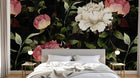 Design SD0015 — Papier peint Floral Pivoines et Roses - Collection 1 — Novomur