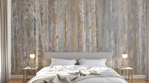 Design SD0401 — Papier peint Forêt Bouleaux — Novomur