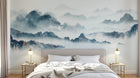 Design SD0807 — Papier peint Asie Encre Bleue — Novomur