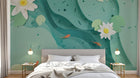 Design SK0002 — Papier peint Asie Encre Bleue — Novomur