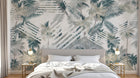 Design SK0101 — Papier peint Palmier Tropical Vert - Collection 4 — Novomur