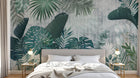 Design SK0158 — Papier peint Palmier Tropical Vert - Collection 1 — Novomur