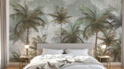 Design SK0694 — Papier peint Palmier Tropical Vintage Sépia — Novomur