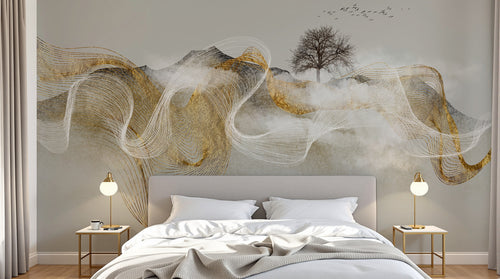 Design SK0843 — Papier peint Arbres Décoratifs — Novomur