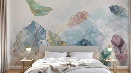 Design SK0997 — Papier peint Plumes — Novomur