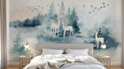 Design SL0343 — Papier peint Forêt Pins et Sapins - Collection 2 — Novomur