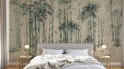 Design ZX0147 — Papier peint Foret bambous oiseaux fond beige chinois — Novomur