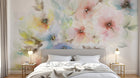 Design ZX0340 — Papier peint Bouquet floral multicolore lumineux — Novomur