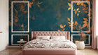 Design A0015 — Papier peint Botanique Feuilles Dorées — Novomur