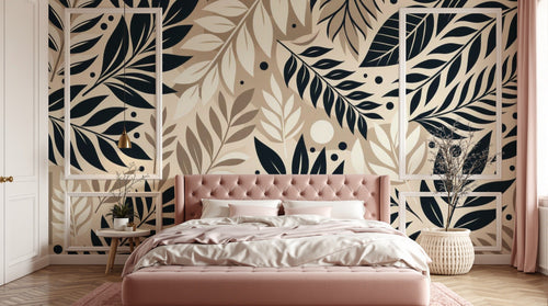 Papier peint Botanique Feuillage - Sur mesure - Design A0019