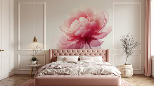 Design A0046 — Papier peint Floral Pivoines et Roses - Collection 1 — Novomur