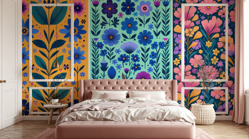 Design A0116 — Papier peint Floral Vintage Baroque — Novomur