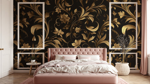 Design A0405 — Papier peint Damassé Classique — Novomur