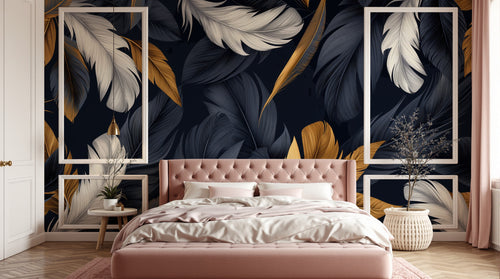 Design A0606 — Papier peint Plumes — Novomur