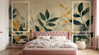 Design A0610 — Papier peint Botanique Feuilles Dorées — Novomur