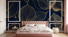 Design A0614 — Papier peint Art Déco Éventails et Or - Collection 1 — Novomur