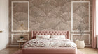 Design C0658 — Papier peint Art Déco Éventails et Or - Collection 1 — Novomur