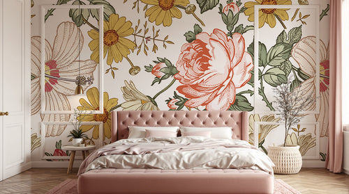 Design D0142 — Papier peint Liberty Floral Ditsy - Collection 2 — motif grand — Novomur