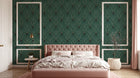 Design D0605 — Papier peint Art Déco Éventails et Or - Collection 2 — motif grand — Novomur