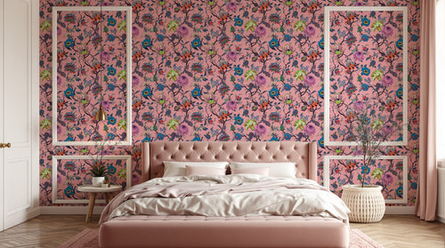 Design D0701 — Papier peint Floral Vintage Baroque — motif petit — Novomur