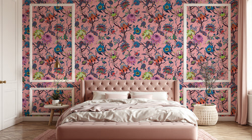 Design D0701 — Papier peint Floral Vintage Baroque — motif standard — Novomur