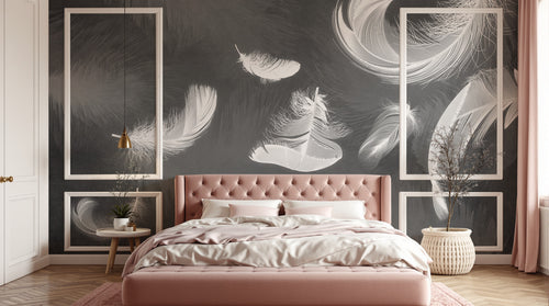Design SK0123 — Papier peint Plumes — Novomur