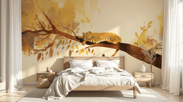 variant:A0095 | chambre_07_neutral已做 — Jungle Safari Ivoire — papier peint Novomur
