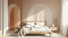 Design A0219 — Papier peint Art Abstrait Bauhaus Beige - Collection 1 — Novomur