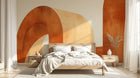 Design A0221 — Papier peint Art Abstrait Bauhaus Beige - Collection 2 — Novomur