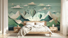 Design A0481 — Papier peint Montgolfières Enfant — Novomur