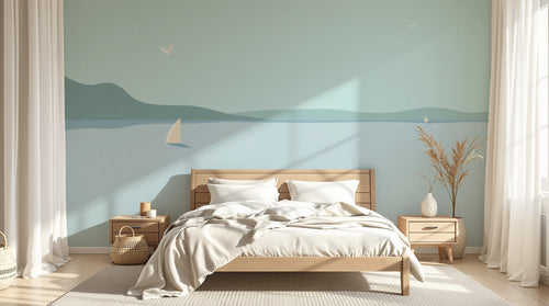 Design A0502 — Papier peint Paysage Plage et Mer — Novomur