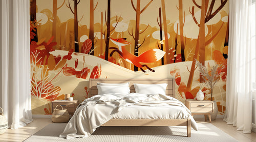 Design A0517 — Papier peint Animaux Forêt — Novomur
