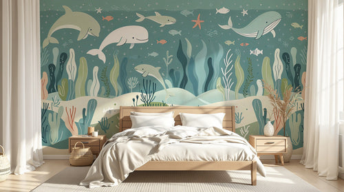 Design A0636 — Papier peint Océan Enfant — Novomur