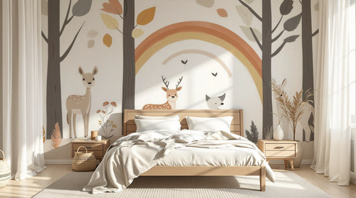 Design A0683 — Papier peint Animaux Forêt - Collection 2 — Novomur