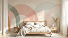 Design A0777 — Papier peint Art Abstrait Bauhaus Beige - Collection 2 — Novomur