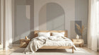 Design C0553 — Papier peint Art Abstrait Bauhaus Beige - Collection 1 — Novomur