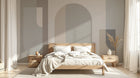 Design C0553 — Papier peint Art Abstrait Bauhaus Beige - Collection 1 — Novomur