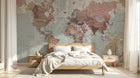 Design C0991 — Papier peint Carte du Monde — Novomur