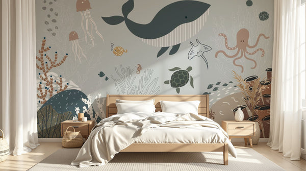 Papier peint Océan Enfant - Sur mesure