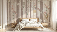 Échantillon, Design D0794, Papier peint panoramique Animaux Forêt - Collection 2 - Sur mesure