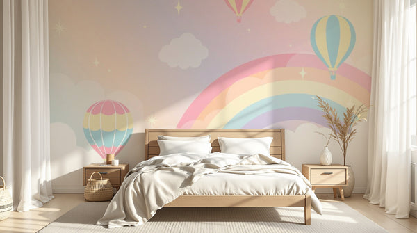 Papier peint Montgolfières Enfant - Sur mesure