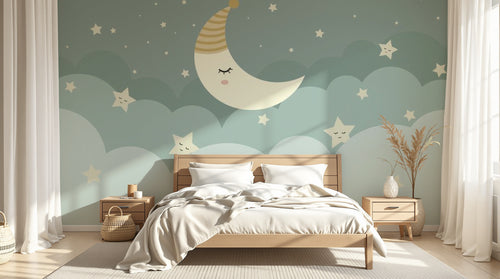Design F0112 — Papier peint Ciel Nocturne Enfant - Collection 1 — Novomur