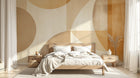 Design F0675 — Papier peint Art Abstrait Bauhaus Beige - Collection 2 — Novomur