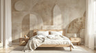 Design F0737 — Papier peint Art Abstrait Bauhaus Beige - Collection 1 — Novomur