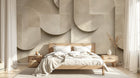 Design F1000 — Papier peint Art Abstrait Bauhaus Beige - Collection 1 — Novomur