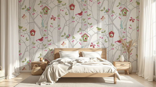 Design ZX0632 — Papier peint Animaux Forêt - Collection 2 — Novomur